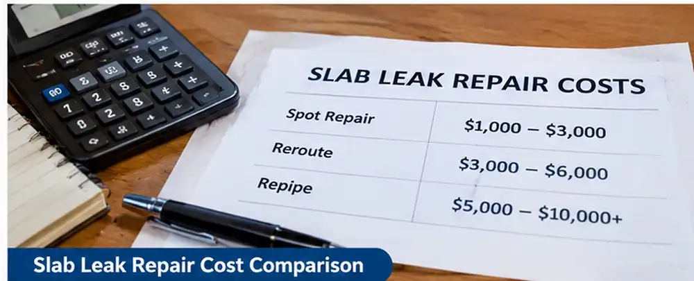 Slab Leak Repair Cost Comparison