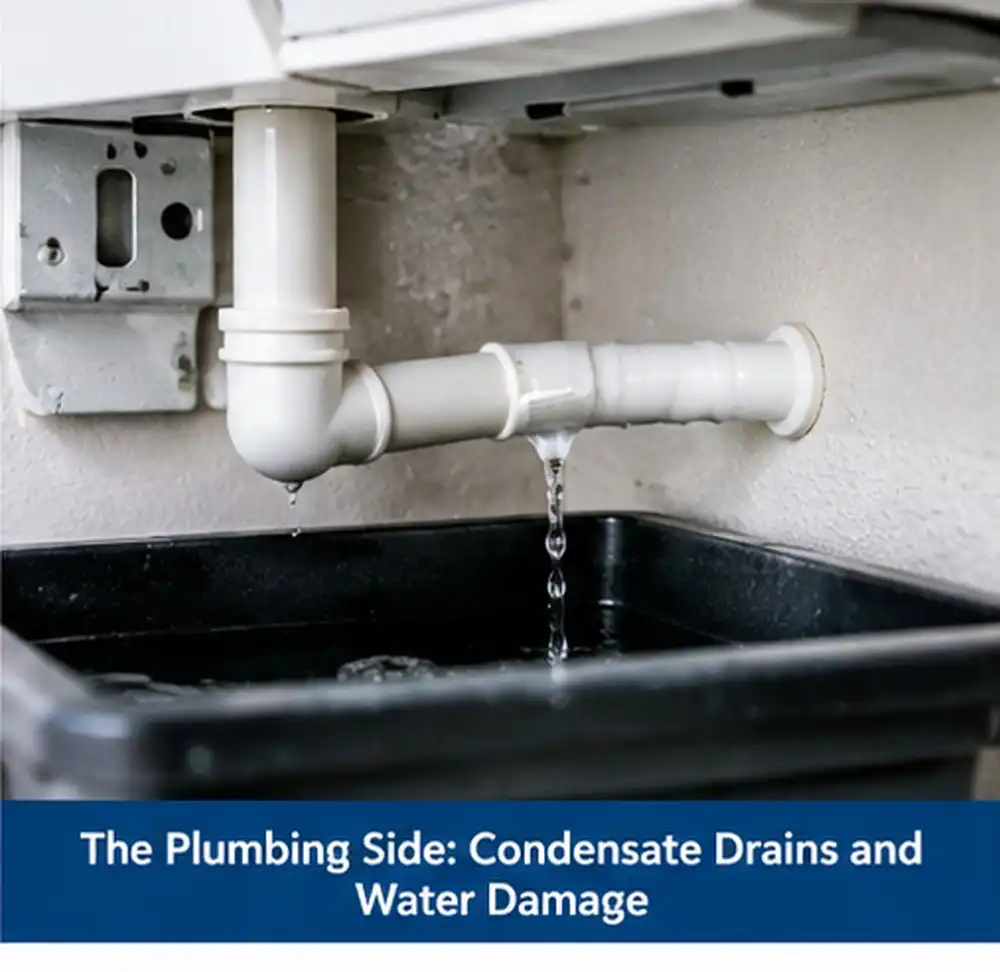 The Plumbing Side Condensate Drains and Water Damage