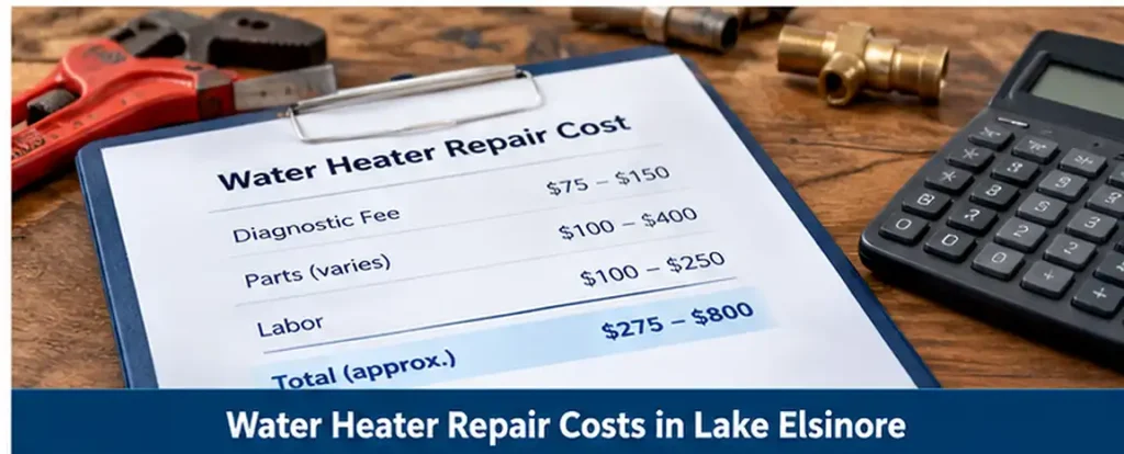 Water Heater Repair Costs in Lake Elsinore